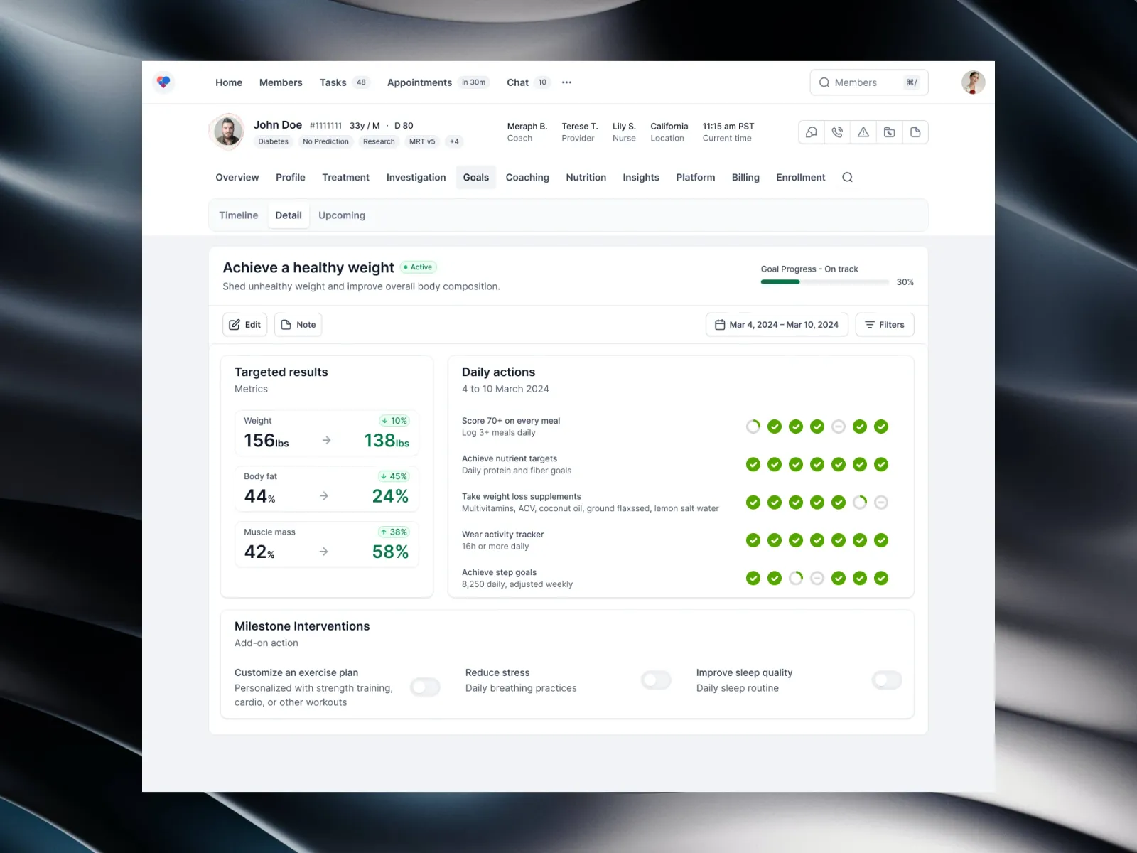 Task-Oriented Care Workflow Bar