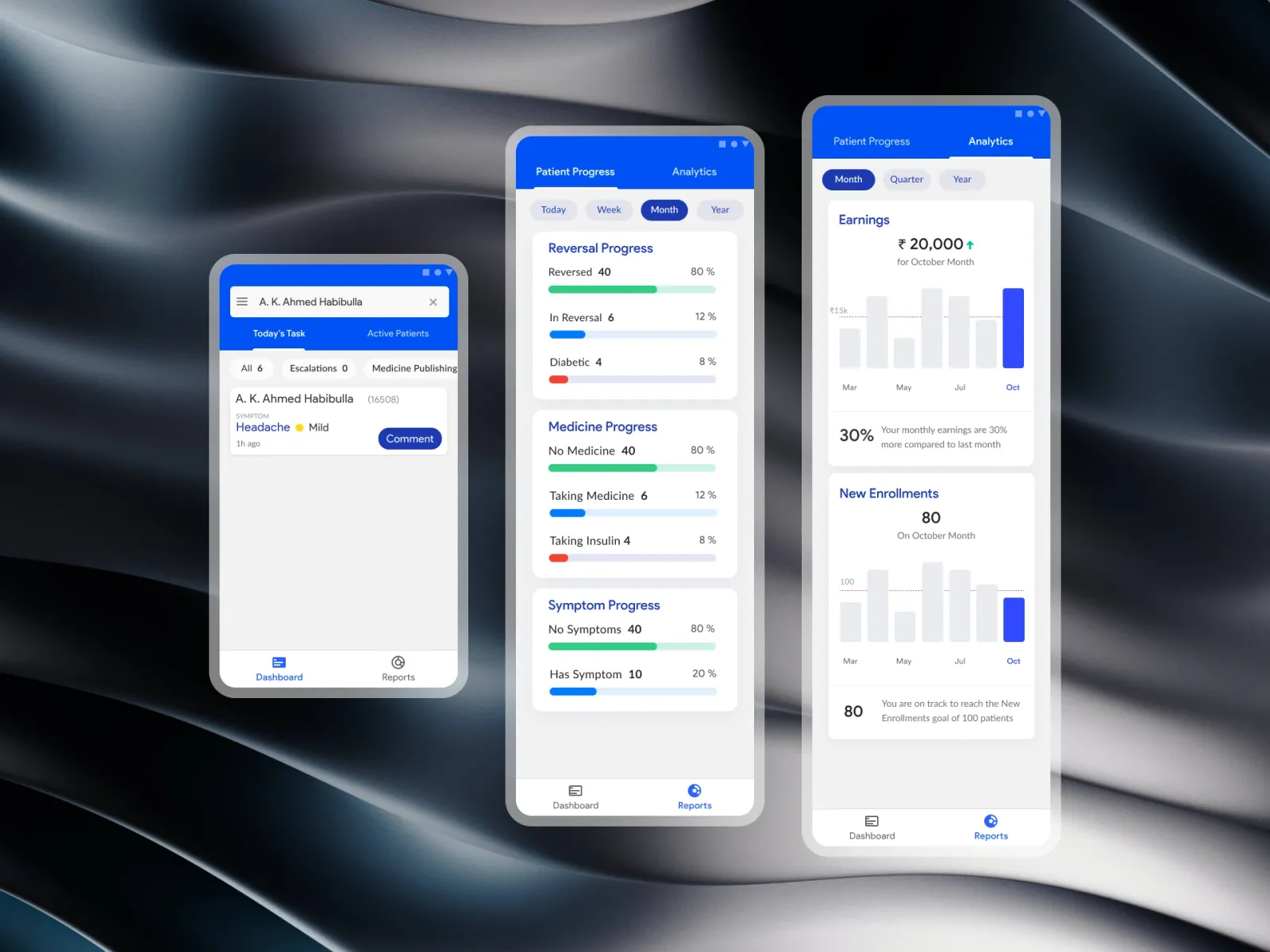 Doctor mobile app, screen 7
