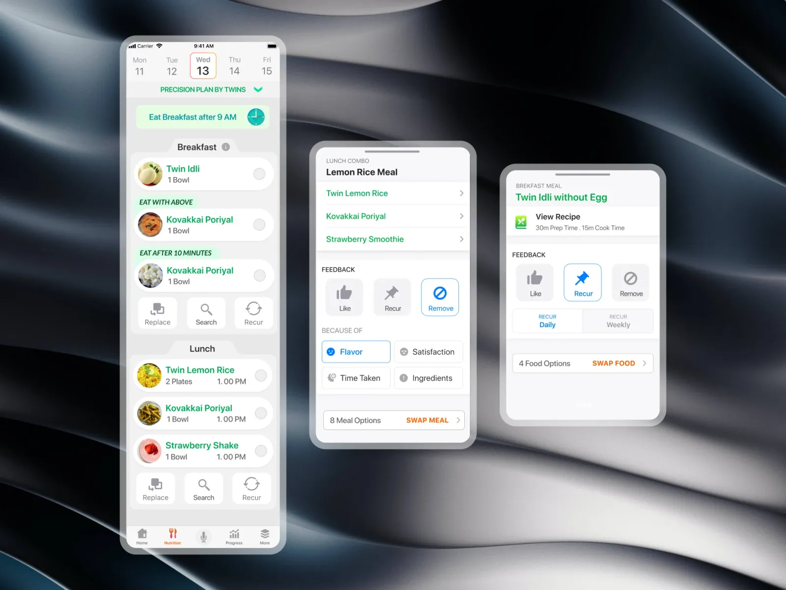Mobile Nutrition flows, screen 15