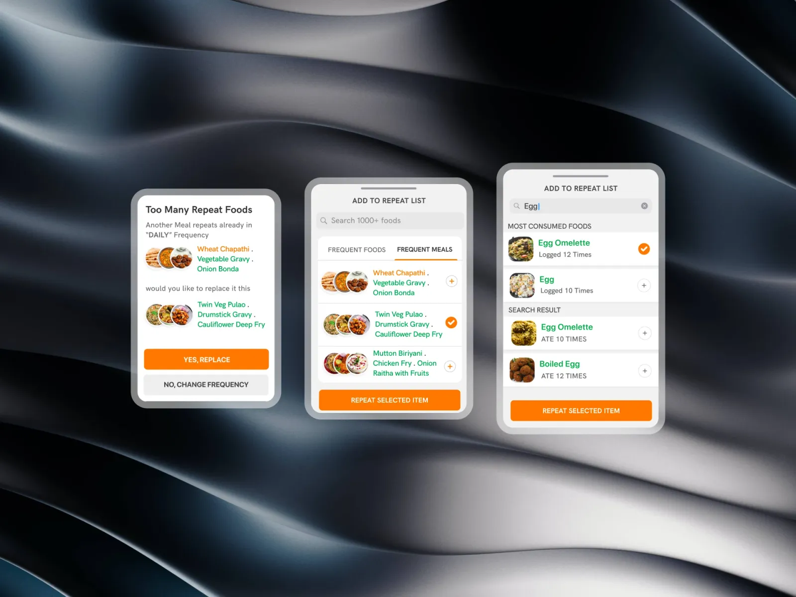 Mobile Nutrition flows, screen 13