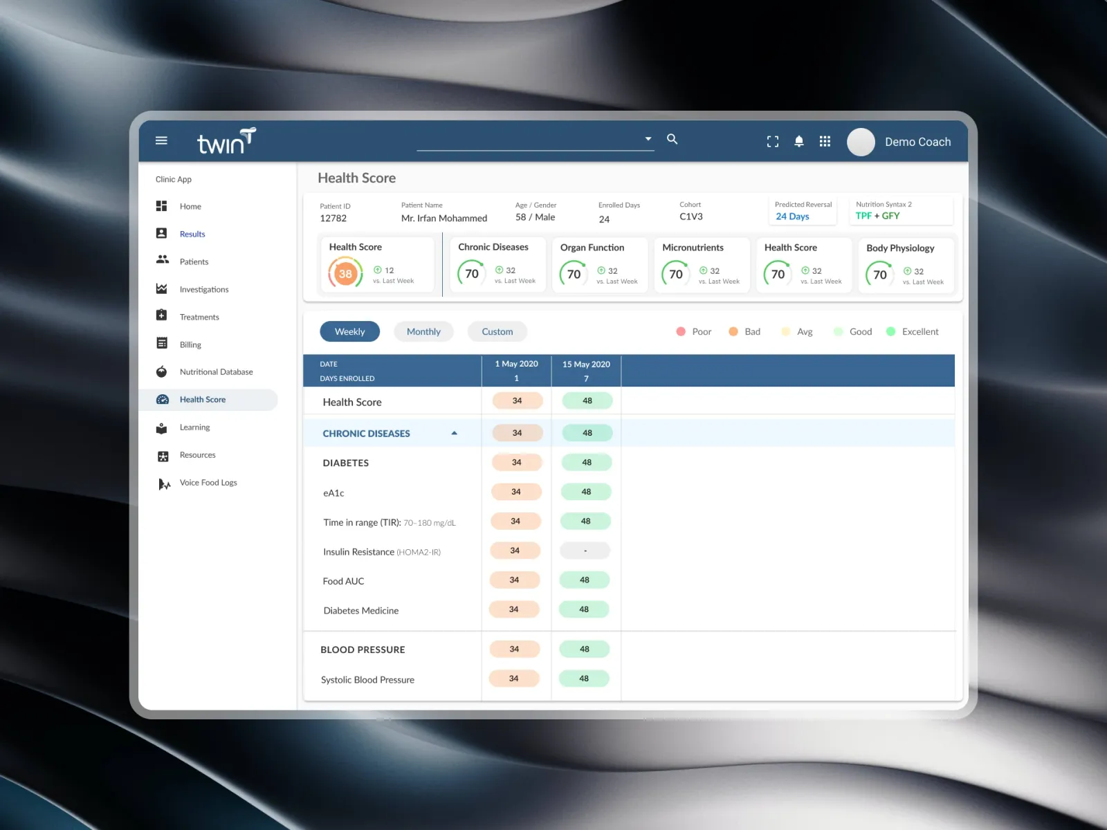 Nutritionist Webapp, screen 9