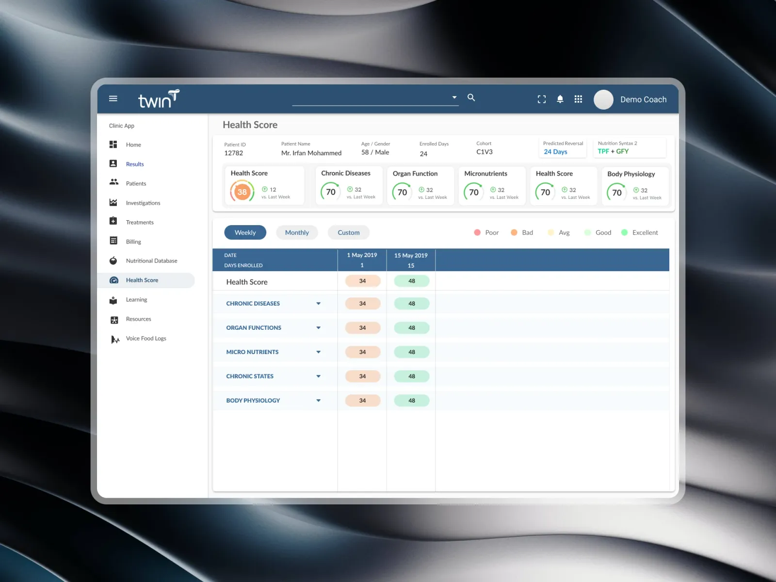 Nutritionist Webapp, screen 8