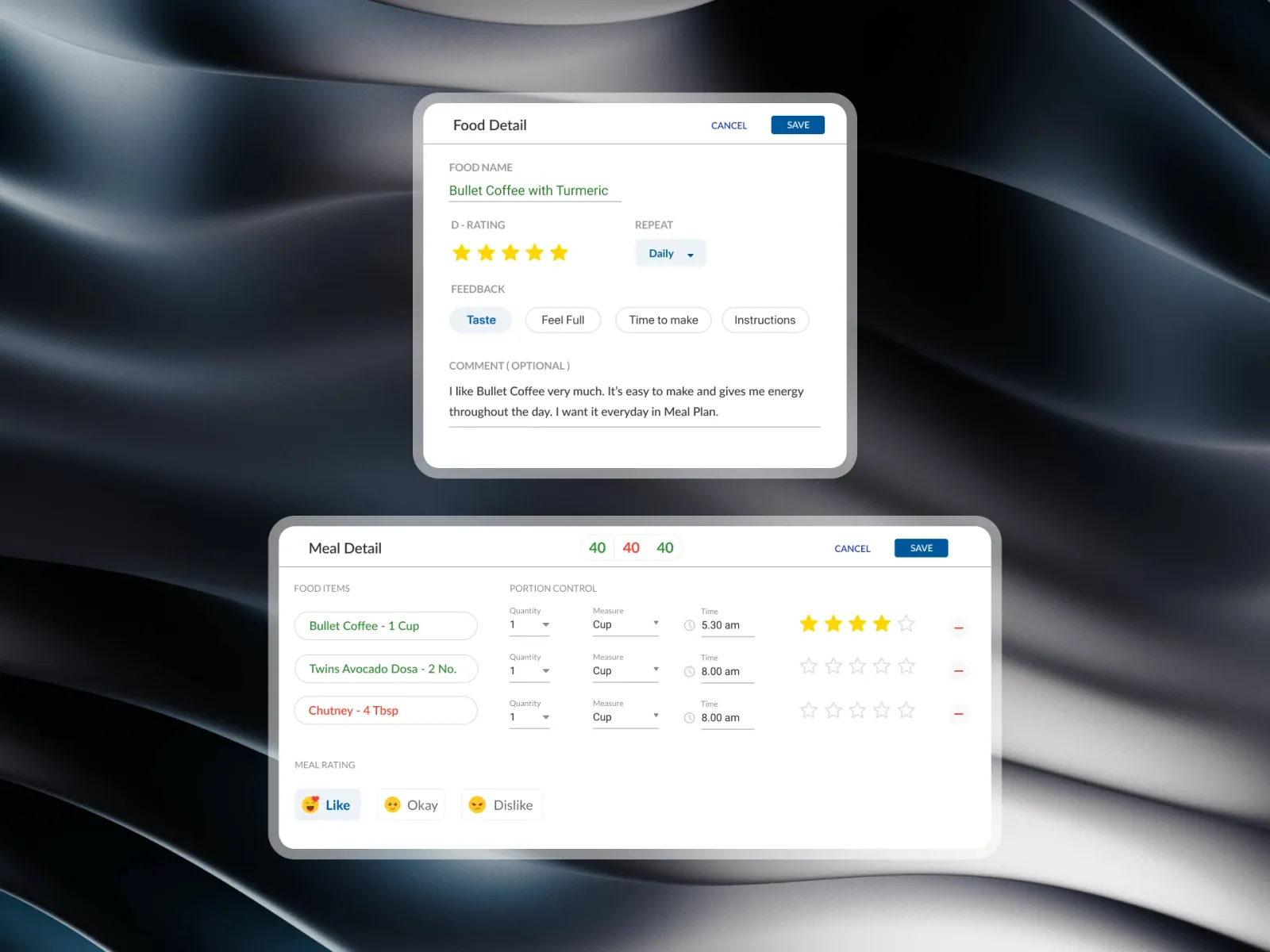 Nutritionist Webapp, screen 16