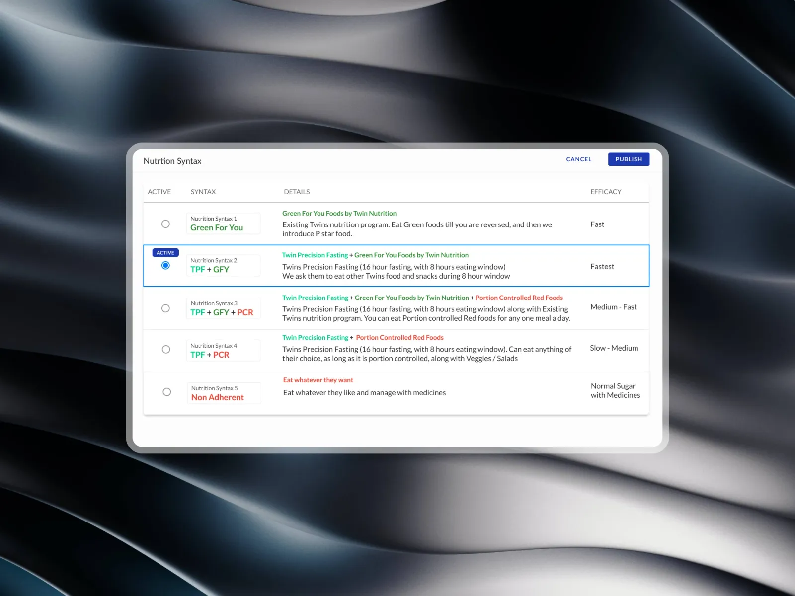 Nutritionist Webapp, screen 14