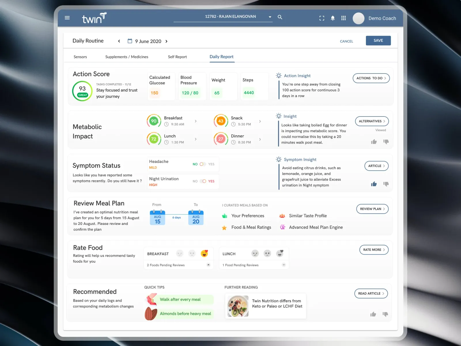 AI 5-Day Precision Meal Plan Generator