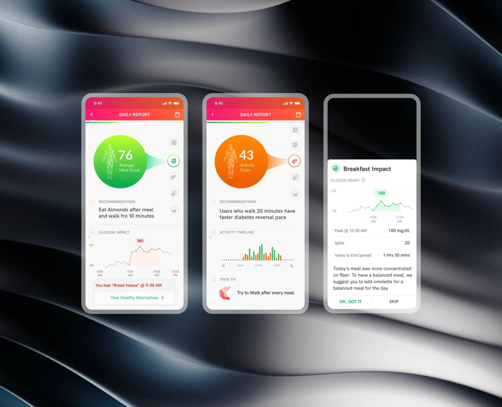 Sensor data overview, screen 7