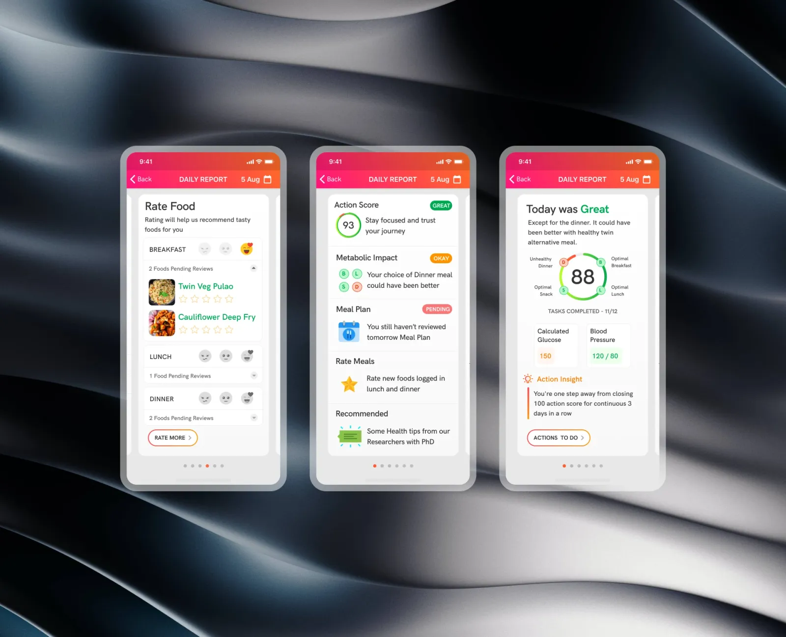 Sensor data overview, screen 11